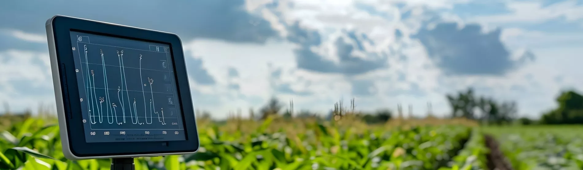 Illustration de l'agriculture avec contrôle par tablette